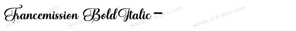 Trancemission BoldItalic字体转换